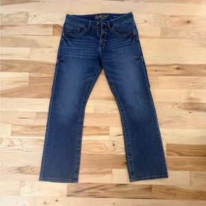 Wrangler Blue Bootcut Jeans for Men 33x32